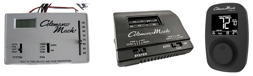 DIY installation of WalTech Vision 2.0 smart thermostat replacing older Coleman Mach RV thermostat wiring.